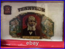 Antique Tennyson cigars humitor display hobiest restore