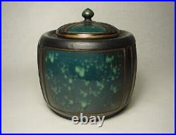 Antique Teplitz Stellmacher Amphora Porcelain Works Pottery Humidor Tobacco Jar