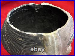 Antique Terra Cotta Pipe Humidor Tobacco Jar, Asian Figural Head