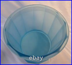 Antique Tiffin Glass Wild Boar Tobacco Humidor Aqua Blue