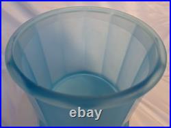 Antique Tiffin Glass Wild Boar Tobacco Humidor Aqua Blue
