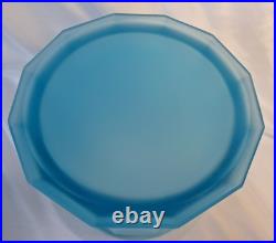Antique Tiffin Glass Wild Boar Tobacco Humidor Aqua Blue