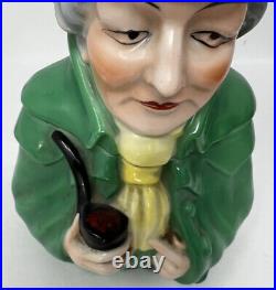 Antique Tobacco Jar Humidor Colonial Figure Toby Made in Bavaria #3649 Vintage