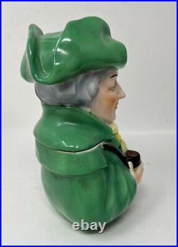 Antique Tobacco Jar Humidor Colonial Figure Toby Made in Bavaria #3649 Vintage