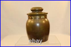 Antique Tobacco Jars Hand Painted Indian Front