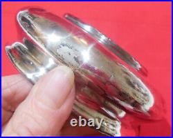 Antique Victorian Cut Glass & Silver Repousse Cherub Tobacco Jar Humidor