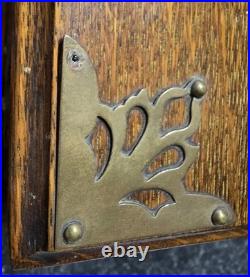 Antique Victorian Oak Cigar Hinged Humidor Box 19th Century Very Good, Rare