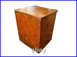 Antique Victorian Oak Novelty Cigar Humidor Box C1870. Unlocked. No Key