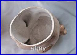 Antique Victorian Pug Dog Humidor Tobacco Jar Smoking Pipe Large 8 x 6 1800s