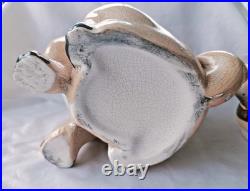 Antique Victorian Pug Dog Humidor Tobacco Jar Smoking Pipe Large 8 x 6 1800s