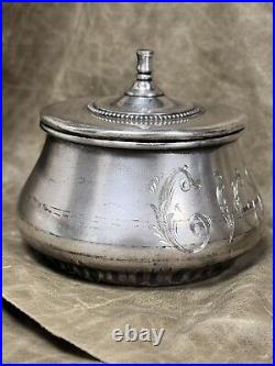 Antique Victorian Standard Silver Company Toronto Cigar Humidor