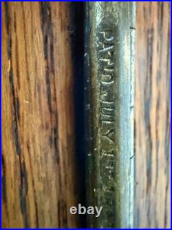 Antique Victorian wood Humidor of Tiger Oak, Patent 7/1/1890