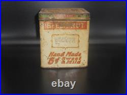 Antique Vintage Beech Nut Tobacco Advertising Cigar Humidor Tin Can Container