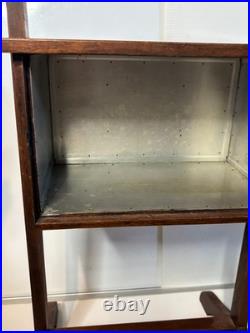 Antique Vintage Humidor Stand Wood Smokers Cupboard Cabinet Smokers Side Table