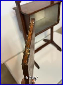 Antique Vintage Humidor Stand Wood Smokers Cupboard Cabinet Smokers Side Table