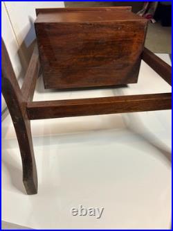 Antique Vintage Humidor Stand Wood Smokers Cupboard Cabinet Smokers Side Table