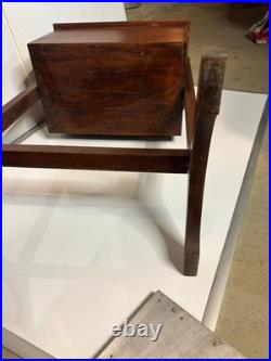 Antique Vintage Humidor Stand Wood Smokers Cupboard Cabinet Smokers Side Table
