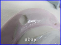 Antique Vintage Majolica Tobacco Humidor Man Head Stamped