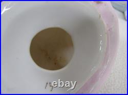 Antique Vintage Majolica Tobacco Humidor Man Head Stamped