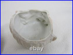 Antique Vintage Majolica Tobacco Humidor Man Head Stamped