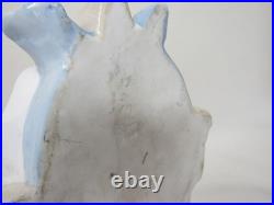 Antique Vintage Majolica Tobacco Humidor Man Head Stamped