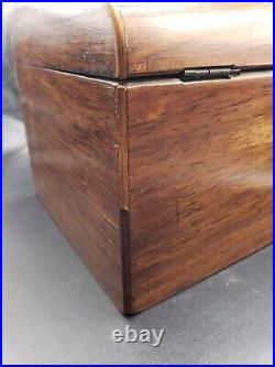 Antique Vintage Tabak wood box caddy Tobacco