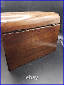 Antique Vintage Tabak wood box caddy Tobacco