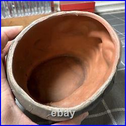 Antique Weller Pottery Irish Man Humidor Jar