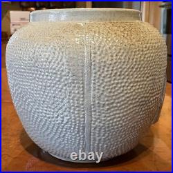 Antique White's Utica Stoneware Tobacco Humidor Salt-glazed