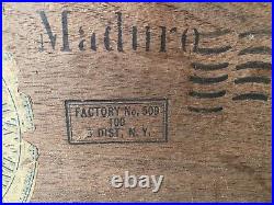 Antique Wood Log Cabin Cigar Box Humidor Rare
