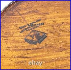 Antique Wood Tobacco Humidor England Franklin & Simon Co NY Dog Head Glass Eyes