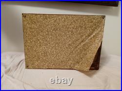 Antique Wooden & Brass Accented Metal Lined Humidor Antique Wooden & Brass Accented Metal Lined Humidor