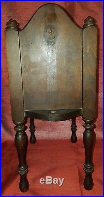 Antique Wooden Copper Lined Cigar Tobacco Humidor Smoking Stand 20 Tall