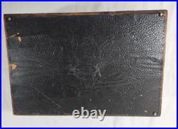 Antique Wooden Glass Cigar Tobacco Humidor Box With Key