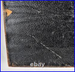 Antique Wooden Glass Cigar Tobacco Humidor Box With Key
