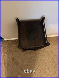 Antique Wooden Humidor Or Smoking Stand with Cabinet Circa 1900 Good Condition