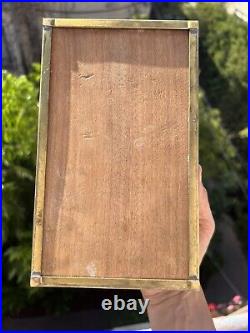 Antique art nouveau FIGHTING BOARS BRASS BOX WMF humidor cigar case