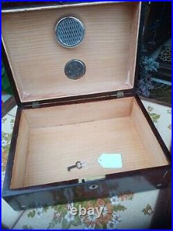 Antique cigar humidor