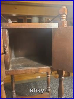 Antique humidor cabinet 12x10x28 In