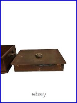 Antique humidor cigar box