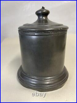 Antique late 18th or early 19th century pewter humidor