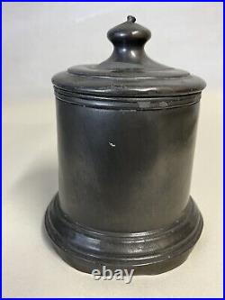 Antique late 18th or early 19th century pewter humidor