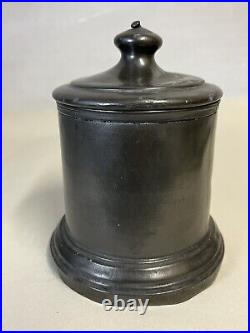 Antique late 18th or early 19th century pewter humidor