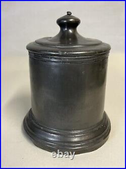 Antique late 18th or early 19th century pewter humidor