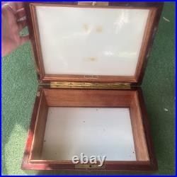 Antique mahogany Cigar Humidor Chest Box. Alfred Dunhill. New York London