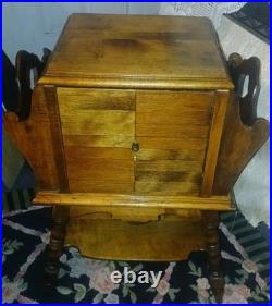 Antique smoking Stan side table Cigar humidor