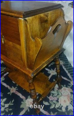 Antique smoking Stan side table Cigar humidor