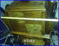 Antique smoking Stan side table Cigar humidor