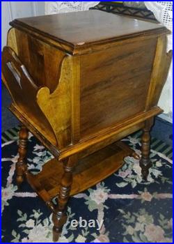 Antique smoking Stan side table Cigar humidor