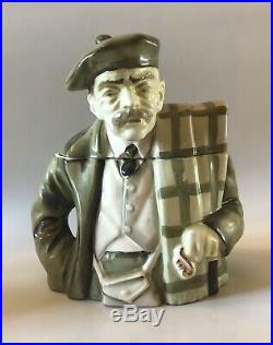 Ardalt Porcelain Humidor Tobacco Jar Scottish Man Scotsman Vintage Hard To Find